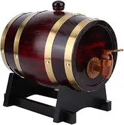 Vintage Oak Wood Wine Barrel Keg - 1.5L Capacity - Brewing Accessories for Home Use