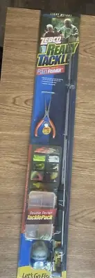 NEW! Zebco 2002 Ready Tackle Spin Cast Pan FishKit Lures & Hardware Rod & Reel