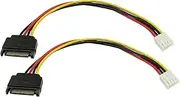 CGTime 8-inch 4 Pin Floppy Drive to 15 Pin SATA Male Power Cable