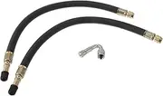 X AUTOHAUX 1 Set 45 Degrees Copper Tire Valve Extension with Flexible Plastic 300mm Tyre Valve Stem Extender for Car Motorcycle RV Truck Bike