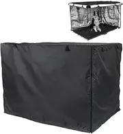 Whnbuij Crate - Silver Coated Cloth, Dog Kennel | Breathable Double Door Cage, Crate with Ventilation, Waterproof Kennel Supplies for Indoor, Outdoor