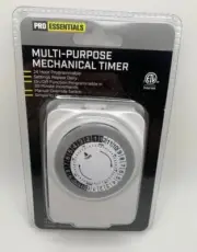 Mechanical Indoor Timer Multi Purpose 2 Outlets 24 Hr Holiday Lights NEW