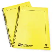 2 x Clairefontaine Europa Notemaker Notebook - A4 - 90gsm - 120 Pages - Lemon