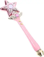 Toddmomy Fairy Wand Star Glow Wand Music Rotation Battery for Parties Home Entertainment