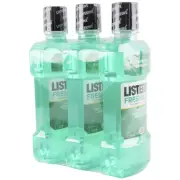 3 Pack 1L Listerine Freshburst Antiseptic Oral Gentle Mouthwash Freshen Breath