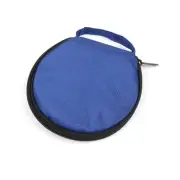 Double Side Inner 20 Capacity CD VCD DVD Blu-Ray Sleeve Bag Holder Blue