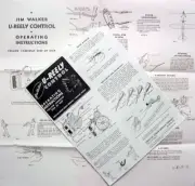U-REELY INSTRUCTION SHEETS 2 Different Sets for Jim Walker Old Time UC Handles