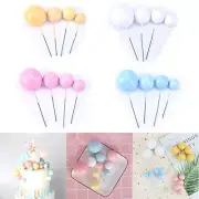4/20Pcs Balls Cake Topper Birthday Wedding Party Cupcake Dessert Decoration Gift
