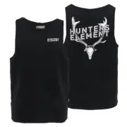 Hunters Element Fallow Skull Mens Singlet Black M