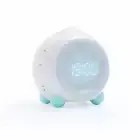 Mini LED Digital Voice Control Creative Alarm Clock Smart Speaker- White Bluetoo