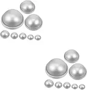 jojofuny 2sets Bath Salt Ball Mold Easy to Use Demold for Crafting Bath Balls Soaps Convenient Storage Cleaning Supplies 16pcs*2