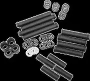 DS Black Pushrod Tube Cover Kit for Harley Dyna Switchback 12-16