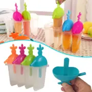 4 Freezer Ice Pop Lolly Maker Tray CrUDm Popsicle Yogurt Mold Maker Moul QT