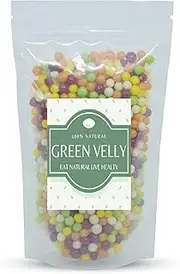 Green Velly Fruit Balls Candy [Khatti Mitthi Goli], 400g [Mouth Freshener, Digestive, After-Meal, Mukhwas]