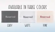 Reserved Chair/Pew Cloths 4pk; Reserved Signs for Pews, Chairs, and Events