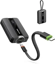 VEEKTOMX Power Bank 30W Fast Charging Portable Charger 10000mAh with Built in Versatile Cables USB C Powerbank Travel Essential Small Battery Pack Compatible with iPhone Samsung MacBook Tablet etc