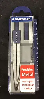 Staedtler 550 50 School Geometry Drawing Compass Metal with Holding Case
