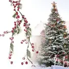 Red&green Artificial Red Berry Vine DIY Simulation Plants Festival