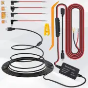 Mini Dash Camera Hardwire Kit Micro USB Charge Hard Wire Cable Fuse for Car DVR (for: Volvo)