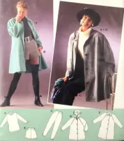 Uncut Burda 4640 Sew Pattern Wardrobe Pants Shorts Top Hooded Jacket Coat 8-18