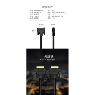 綠聯 DVI傳輸線 DVI-I/DVI-D通用 (1.5-3公尺) 現貨