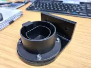 EV Charger Plug Holster 90 Degree Adaptor with A2 Stainless Fixings TYPE2 Socket