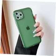 Case for iPhone 11 Pro 5.8 inch,Clear Soft Silicone Bumper Protective Green