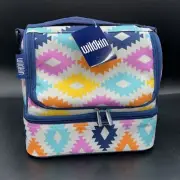 Wildkin Kids 2 Compartment Insulated Lunch Box with Handle Strap Containers NEW
