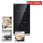 Electric Induction Cooktop with Child Lock & Timer - 2 Burner 3500W Vitroceramic
