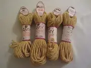 Lot of 4 rolls of 2mm Dijon Amy Braided Nylon Macrame Craft Jewelry Cord 100yds