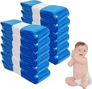 Nappy Bin Refuse Bags Refill Film, 12 Pieces Refill Bags Refill Cassettes, Disposable Bags, Odour-Proof Bin Bags (Blue)