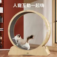 在飛比找樂天市場購物網優惠-台灣24H現貨 (宅配免運) 貓咪跑步機 貓跑步機 貓滾輪 