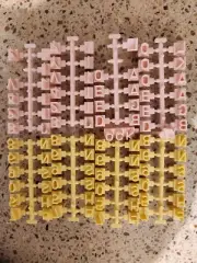 Home-X Letter Stamps Cookies & Fondant Cookie Stamp Set Alphabet Numbers 96Pcs