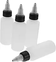 Gatuida 20Pcs Refillable Empty Squeeze Bottles for Pigment Ink Oil Storage Drip Bottles with Detachable Pointed Tip for Easy Use and Cleaning