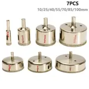 7PCS 10mm-100mm Hole Saw Tile Ceramic Glass Porcelain Drill Bits