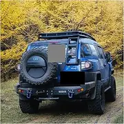 Car Roof Climbing Tools Compatible For FJ Cruiser Tailgate Ladder Manganese Steel Back Door Ladder Exterior Modification Accessories