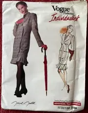 80s Vintage Vogue Individualist Pattern 2168 Jacket & Skirt Size 6 8 10 NEW