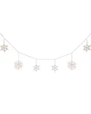 Northlight 150 Count White Snowflake Icicle Christmas Lights