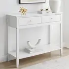Harper 2 drawer console table - White
