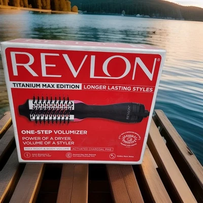 REVLON One-Step Hair Dryer Titanium Max • New in Box • Volumizer & Styler