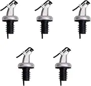 Alipis 5Pcs Wine Oil Stopper Spout for Sauce and Vinegar Bottles Leak Kitchen Accessories for Bars Restaurants and Home Use