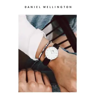 Daniel Wellington DW 手錶 Petite Bristol 32mm深棕色真皮皮革錶 絕版 DW00100177