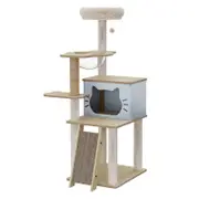 PaWz 120cm Wooden Cat Scratching Tree