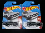 (2) 2020 Hot Wheels Gray NISSAN SKYLINE 2000 GT-R #180/250 Then And Now 9/10