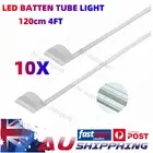 10x 40W LED Tube Light Batten Linear Slim Light WorkShop Garage Lamp 120CM 6500K