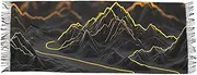 [AIXIWAWA] Women's Pashminas Scarf Shining Landscape Print, Shawls Wrap Lightwight with Tassel for Evening Dress Dinner Party, Multicolor