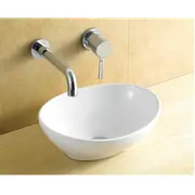 410*355*140mm SIMA Gloss White Ceramic Finishing Above Counter Basin 32mm No Overflow Waste Not Included With Basin