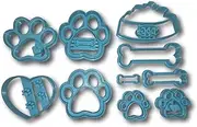 CookieCutz Dog Bone and Paw Limited Edition Cookie Cutter Set of 10