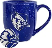 Rico Industries NCAA Johns Hopkins Blue Jays Primary Logo Royal 16 oz Team Color Laser Engraved Speckled Ceramic Coffee Mug