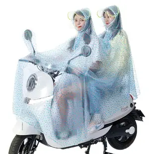 電動摩托車雨衣單人雙人女款女士電瓶自行車成人時尚騎行專用雨披
